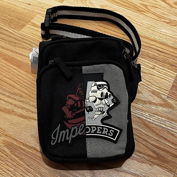Star Wars Sling Backpack Crossbody Imperial Troopers NWT Disney - Picture 1 of 5